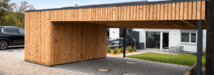 Carport mit integriertem Abstellraum