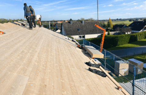 Neubau eines Holzhauses